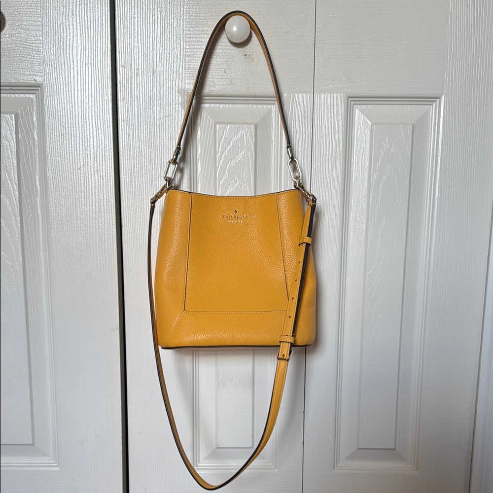 Kate Spade Yellow Leather Shoulder Bag